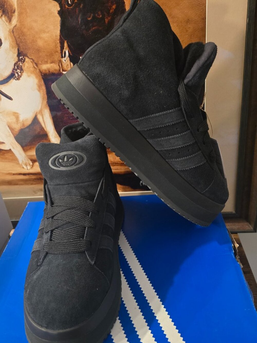Adidas Campus 00s Winter Mid Black JR3737 MULE Womens Shoes Boots Size 8 NEW